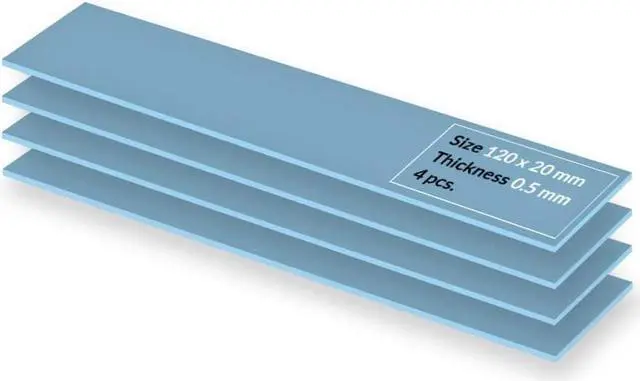 Main image of ARCTIC TP-3 (120x20mm - 0.5mm - 4 pcs) Premium Performance Thermal Pad ACTPD00055A