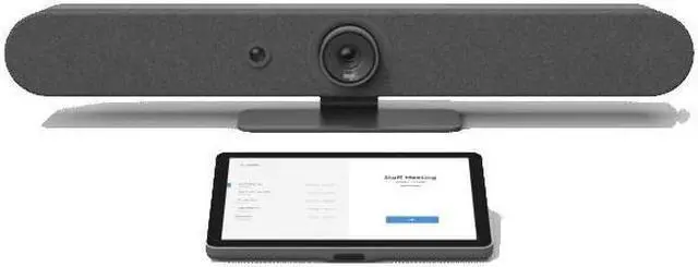 Main image of Logitech Rally Bar + Tap IP Graphite Appliance Bundle for Medium Video Meeting Rooms with Zoom, RingCentral & Microsoft Teams on Android 991-000419