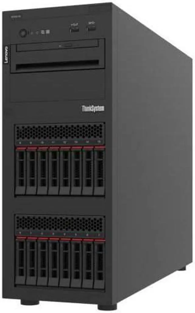 Alt view image 3 of 4 - Lenovo ThinkSystem ST250 V2 7D8FA00WNA Tower Server System - 1 x Intel Xeon E-2334 3.40 GHz - 16 GB RAM - Serial ATA/600 Controller - Intel C256 Chip - 1 Processor