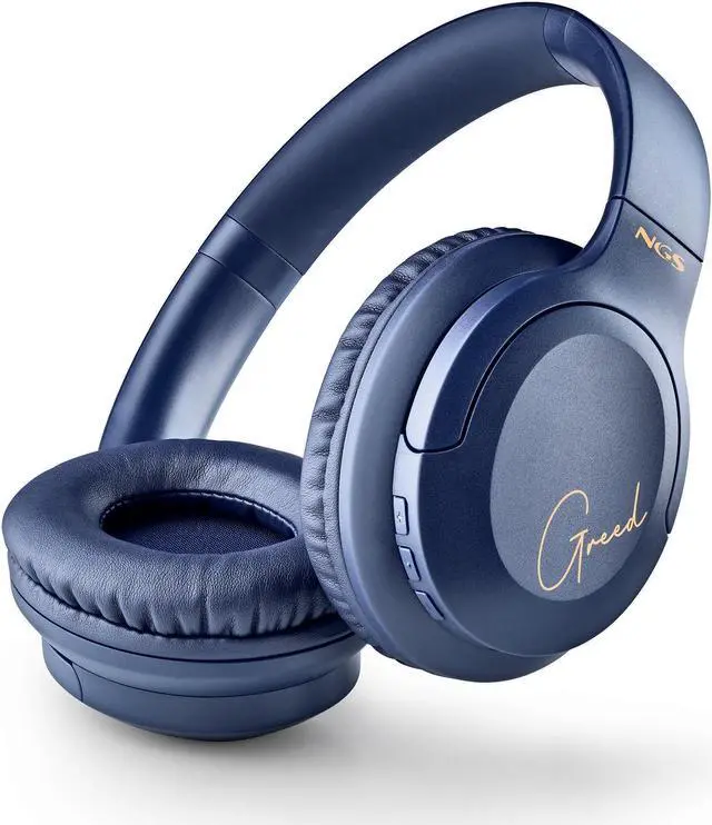 Alt view image 2 of 3 - NGS Artica Greed, Wireless BT Headphones, Blue