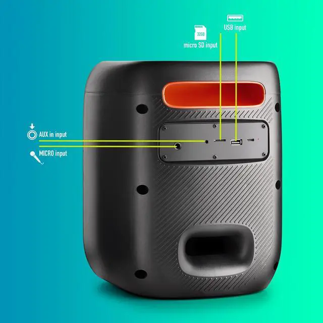 Alt view image 4 of 5 - NGS Wildswag, 80W Portable Wireless BT Speaker
