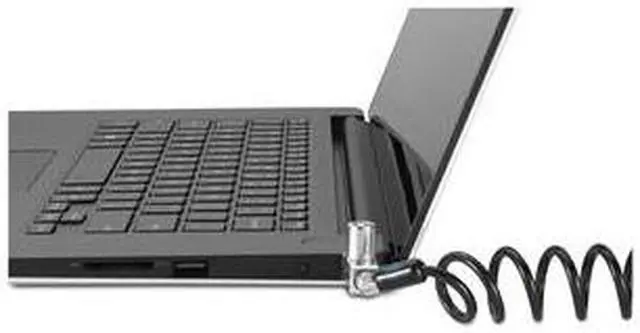 Alt view image 2 of 9 - Kensington Slim N17 2.0 Portable Keyed Laptop Lock for Wedge Shaped Slots Portable Carbon Steel Plastic For Notebook