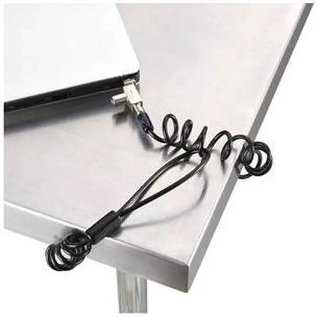 Alt view image 3 of 9 - Kensington Slim N17 2.0 Portable Keyed Laptop Lock for Wedge Shaped Slots Portable Carbon Steel Plastic For Notebook
