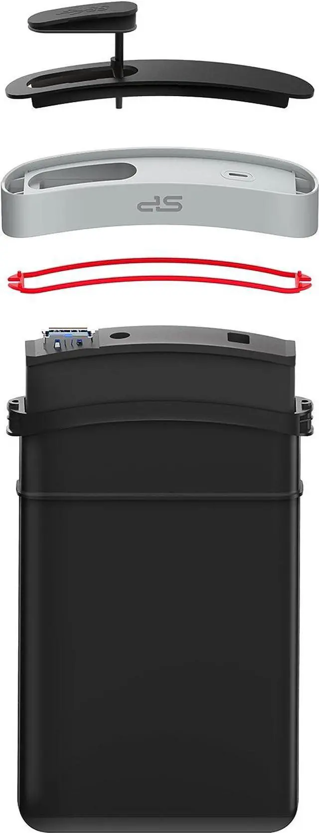 Alt view image 4 of 4 - Silicon Power Armor A65B External Hard Drive 2000 GB Black,Grey Modle SP020TBPHD65BS3G