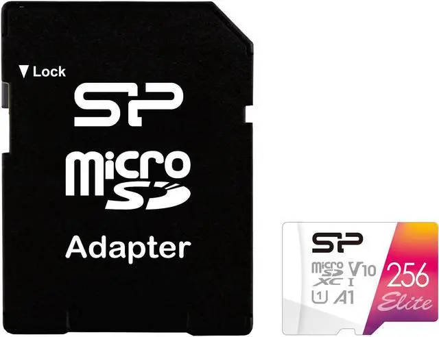 Main image of Silicon Power Elite microSDXC 256GB  CL10 UHS-1 Full HD 100MB/sec Memory Card w/Adapter Modle