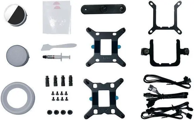 Alt view image 2 of 6 - Lian Li Galahad II Trinity - Processor liquid cooling system - with controller - Radiator Size: 240 mm - (for: AM4, LGA1200, LGA1700, AM5, LGA115x Socket) - 120 mm GA2T24B US
- black