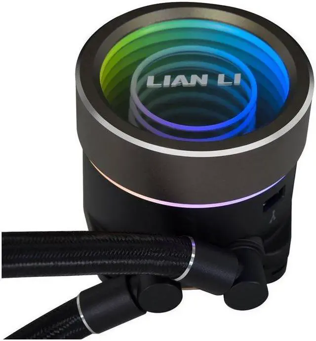Alt view image 4 of 6 - Lian Li Galahad II Trinity - Processor liquid cooling system - with controller - Radiator Size: 240 mm - (for: AM4, LGA1200, LGA1700, AM5, LGA115x Socket) - 120 mm GA2T24B US
- black