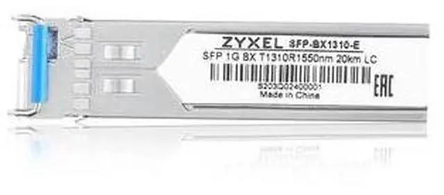 Alt view image 2 of 4 - ZYXEL SFP (mini-GBIC) Module For Optical Network Data Networking 1 x LC 1000Base-BX Network Optical Fiber Single-mode Gigabit Ethernet 1000Base-BX Hot-pluggable Hot-swappable