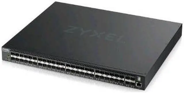 Alt view image 2 of 2 - ZyXEL DC Telco 48-Port SFP Layer 3+ Managed 10 Gigabit Switch 4x 10G SFP+ Uplinks Single DC Power