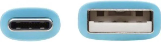 Alt view image 2 of 5 - TRIPP LITE SAFE-IT USB-A TO USB C CABLE ANTIBACTERIAL LIGHT BLUE M/M 3FT - U038AB-003-S-LB