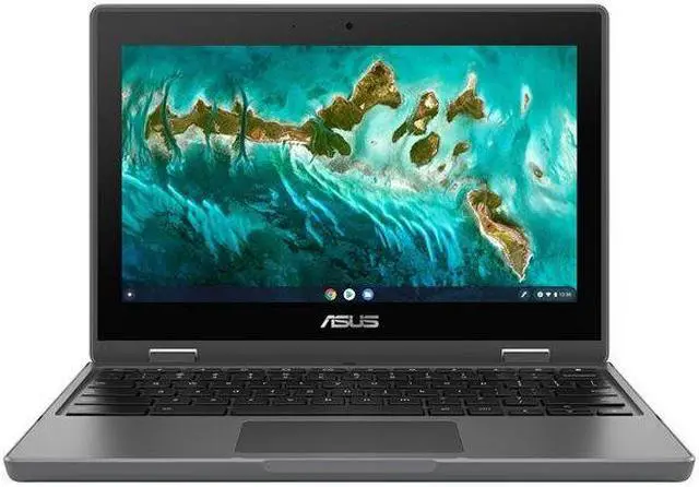 Main image of ASUS Chromebook Flip CR1 CR1100FKA-YZ144T - Flip design - Intel Celeron N5100 / 1.1 GHz - Chrome OS - UHD Graphics - 4 GB RAM - 64 GB eMMC - 11.6" touchscreen 1366 x 768 (HD) - Wi-Fi 6 - dark gray