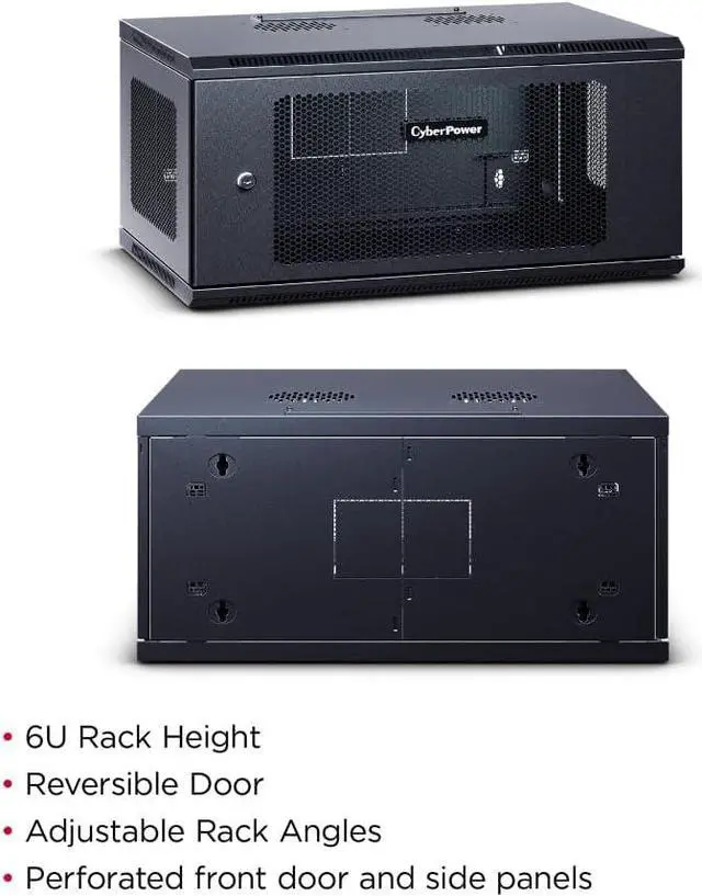 Alt view image 3 of 4 - CyberPower CR6U61003 Wall Mount Enclosure