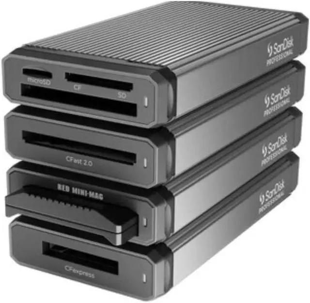 Alt view image 3 of 16 - SanDisk Professional PRO-READER CFast 10 GB/s CFast CFast 2.0 USB 3.2 (Gen 2) Type C External