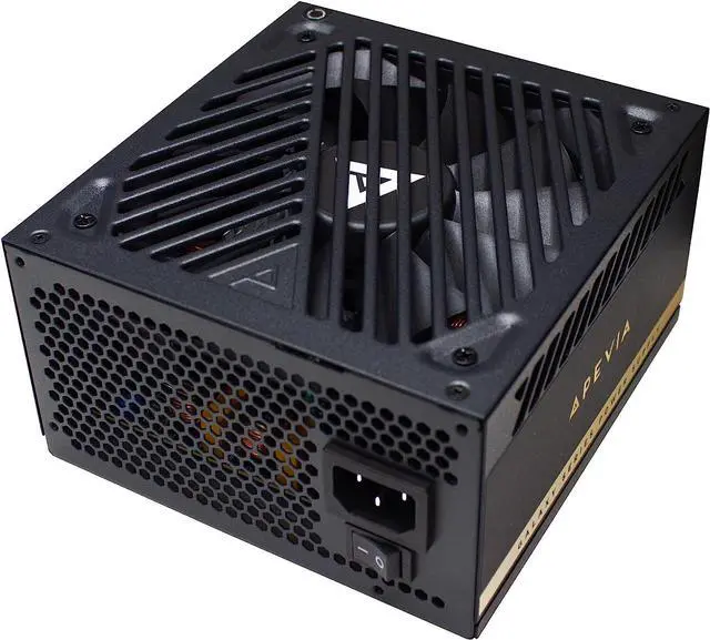 Main image of Apevia Galaxy ATX-GX850W PCIE5.0 - Power supply (internal) - ATX12V 2.3 - 80 PLUS Gold - AC 115-230 V - 850 Watt - active PFC - black sand blasted