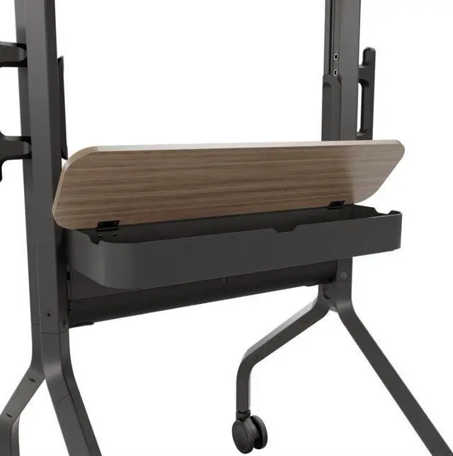Alt view image 4 of 5 - Chief Voyager Height Adjustable AV Cart - For LCD Displays 50-70" - Black