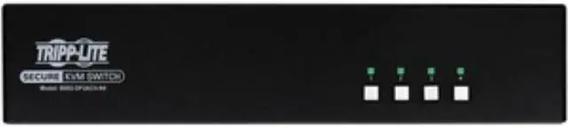 Alt view image 3 of 12 - Tripp Lite SECURE KVM SWITCH 4-PORT DUAL HEAD DISPLAYPORT TO DP 4K NIAP 4.0 - B002-DP2AC4-N4