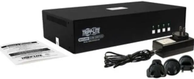 Alt view image 2 of 12 - Tripp Lite SECURE KVM SWITCH 4-PORT DUAL HEAD DISPLAYPORT TO DP 4K NIAP 4.0 - B002-DP2AC4-N4