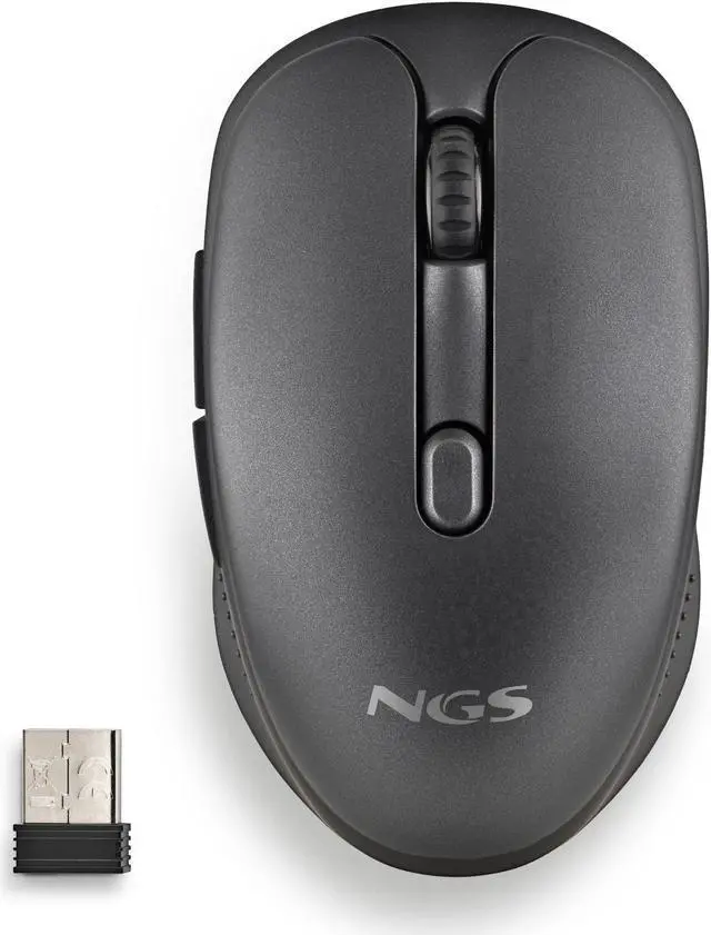 Main image of NGS EVO Rust Black, Wireless Rechargeable Silent Mouse, Black Model EVORUSTBLACK