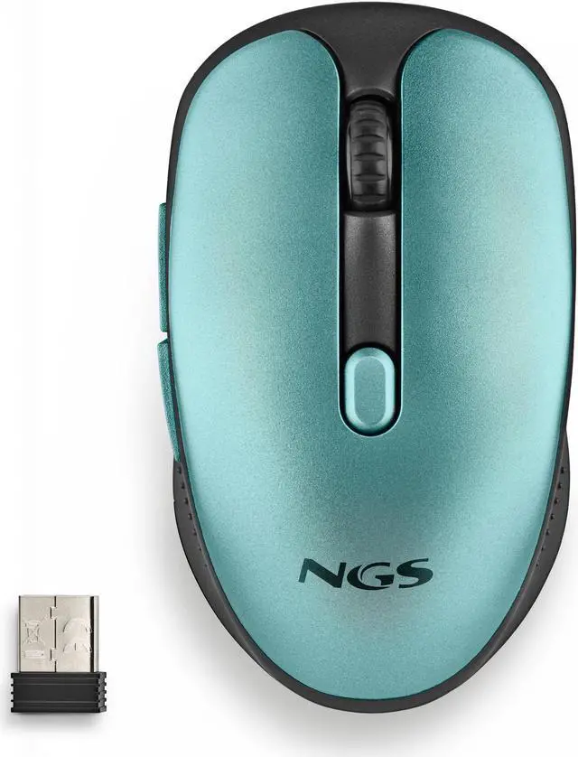 Main image of NGS EVO Rust Ice, Wireless Rechargeable Silent Mouse, Green Model EVORUSTICE