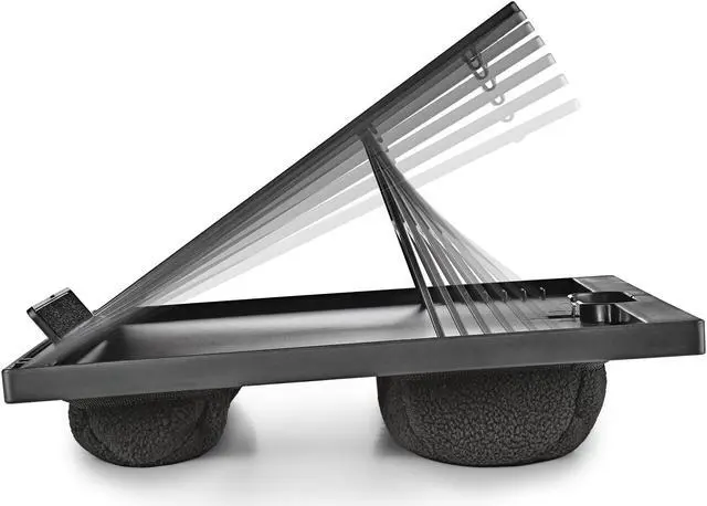 Alt view image 2 of 5 - NGS LAPNEST Multifunctional and Ergonomic Laptop Stand for Laptops up to 15.6 Inches with Padded Base, Adjustable in 8 Height Levels