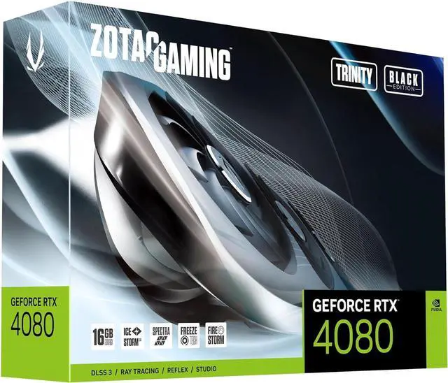 Alt view image 7 of 7 - ZOTAC 16GB GAMING GeForce RTX 4080 Trinity Edition graphics card  GeForce RTX 4080 GDDR6X PCIe 4.0 x16 HDMI, 3 x DisplayPort Black