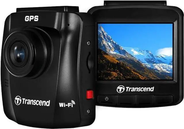 Main image of Transcend 64GB DrivePro 250 1440P 2K QHD 60fps Dashcam with GPS, WiFi and Suction Mount Model TS-DP250A-64G