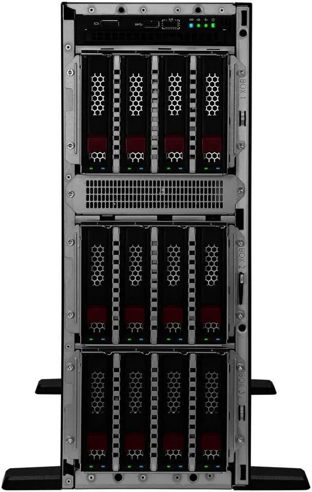 Alt view image 5 of 6 - HPE ProLiant ML350 Gen11 4410Y 2.0GHz 12-core 1P 32GB-R MR408i-o 8SFF 800W RPS Server