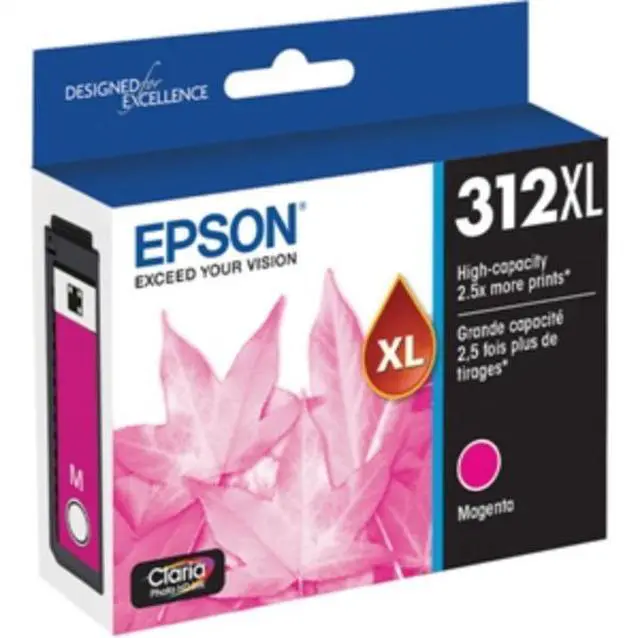 Alt view image 9 of 9 - Epson T312XL Claria High Capacity Ink Cartridge for Inkjet Printer, Magenta