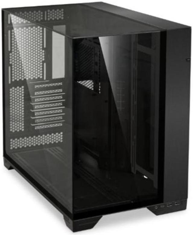 Lian Li O11 Vision - Tower - extended ATX - windowed side panel (tempered  glass) - no power supply - black - USB/Audio- O11VX.US