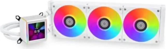 Main image of Lian Li Galahad II LCD - Processor liquid cooling system - top mountable, front mountable, side mountable - Radiator Size: 360 mm - (for: AM4, LGA1200, LGA1700, AM5, LGA115x Socket) - 120 mm - white