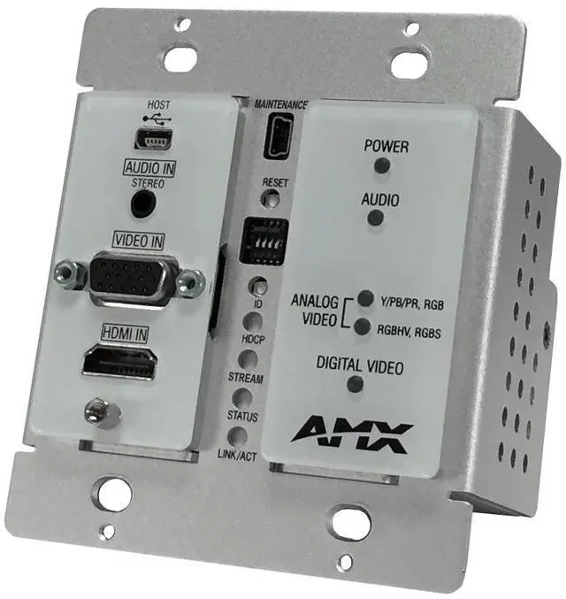 Alt view image 2 of 3 - Harman AMX NMX-ENC-N1115-WP-WH SVSI DECOR STYLE WALLPLATE Model (FGN1115-WP-WH
)