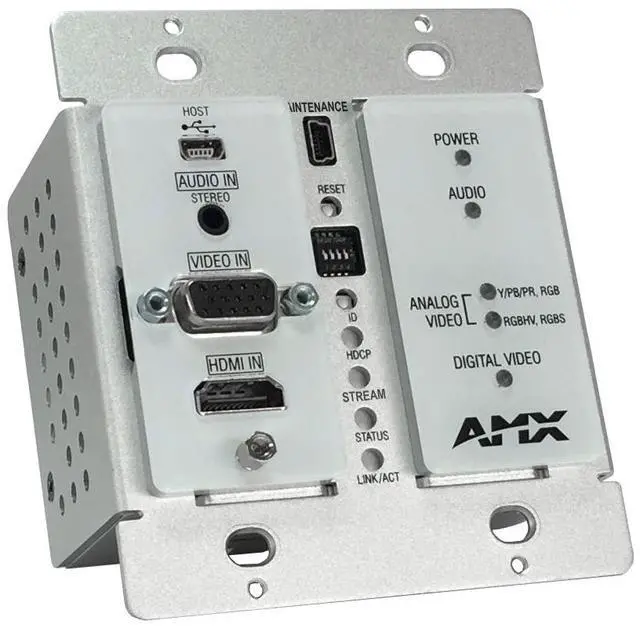 Alt view image 3 of 3 - Harman AMX NMX-ENC-N1115-WP-WH SVSI DECOR STYLE WALLPLATE Model (FGN1115-WP-WH
)