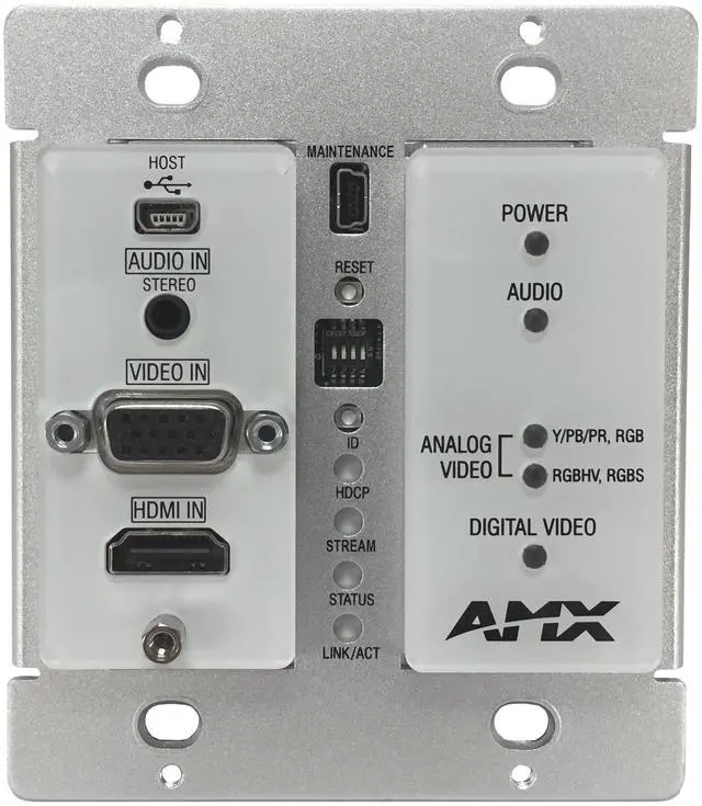Main image of Harman AMX NMX-ENC-N1115-WP-WH SVSI DECOR STYLE WALLPLATE Model (FGN1115-WP-WH
)