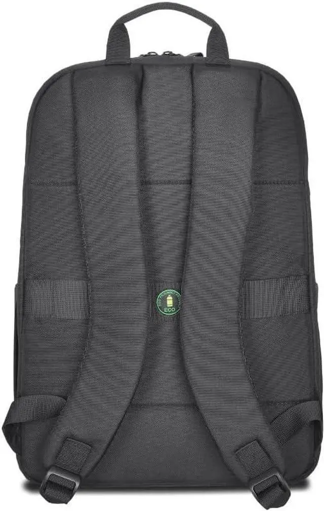 Alt view image 3 of 13 - V7 Eco-Friendly CBP16-ECO2 Carrying Case (Backpack) for 15.6" to 16" Notebook - Black - rPET Polyester Body - Shoulder Strap - 4.9" Height x 16.9" Width x 11.4" Depth - 5.55 gal Volume Capacity