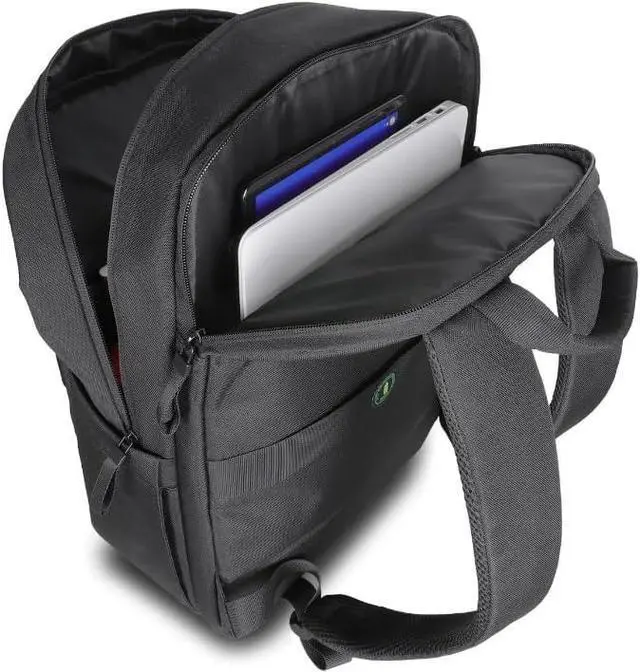 Alt view image 5 of 13 - V7 Eco-Friendly CBP16-ECO2 Carrying Case (Backpack) for 15.6" to 16" Notebook - Black - rPET Polyester Body - Shoulder Strap - 4.9" Height x 16.9" Width x 11.4" Depth - 5.55 gal Volume Capacity