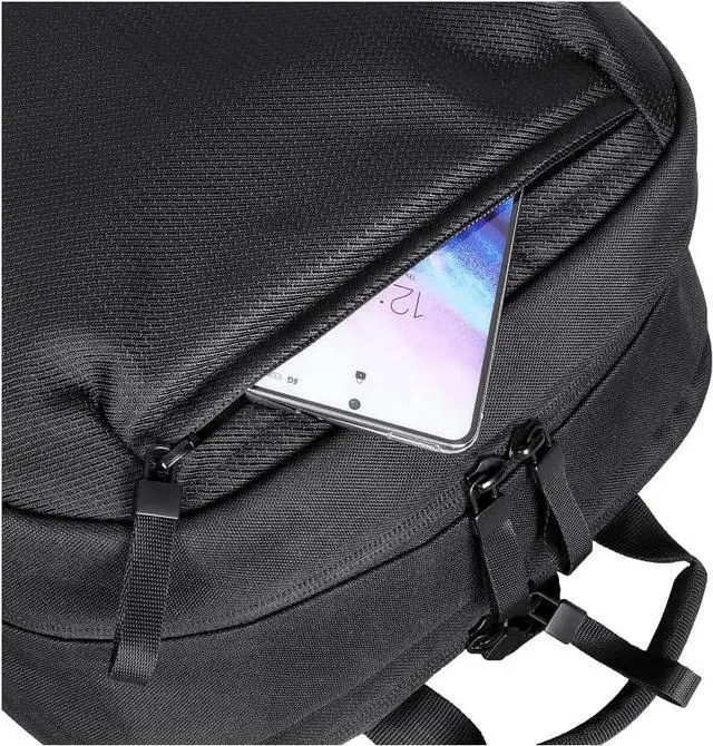 Alt view image 6 of 13 - V7 Eco-Friendly CBP16-ECO2 Carrying Case (Backpack) for 15.6" to 16" Notebook - Black - rPET Polyester Body - Shoulder Strap - 4.9" Height x 16.9" Width x 11.4" Depth - 5.55 gal Volume Capacity