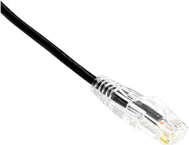 Main image of Weltron 7ft CAT6 28 AWG Slim Patch Cable Black Model 90-C6CBSL-BK-007