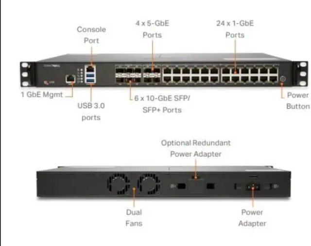 Main image of SonicWall NSa 3700 Network Security/Firewall Appliance 03SSC1368