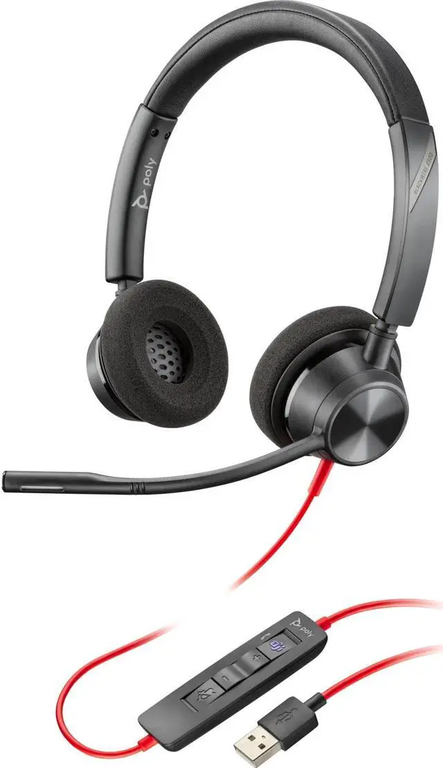 Main image of Hp Poly Headsets Poly Blackwire 3325-M Headset Stereo Model 76J21AA