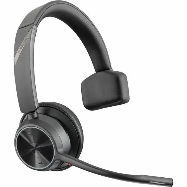 Alt view image 2 of 12 - Hp Poly Headsets Poly Voyager 4310 USB-C Headset with Charge Stand Siri, Google Assistant Mono Wireless Bluetooth 298.6 ft Model 77Y96AA