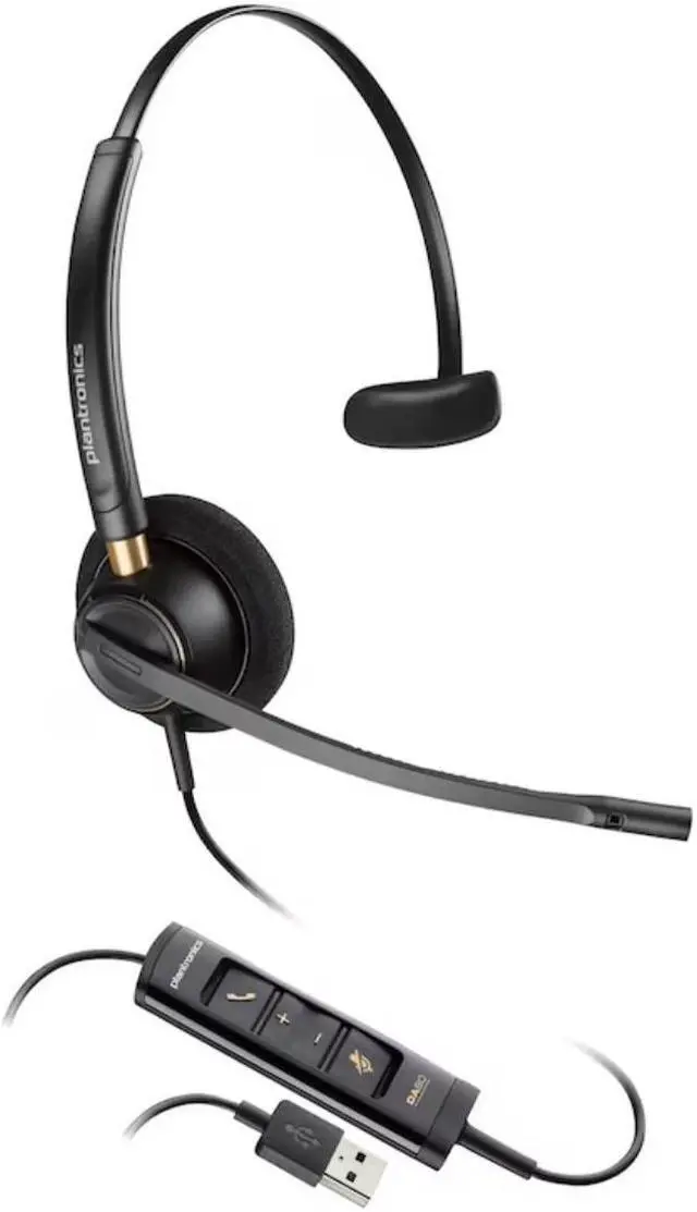 Main image of Hp Poly Headsets EncorePro 515 Microsoft Teams Certified Monoaural with USB-A Headset Microsoft Teams Certification Mono USB Type A Wired Model 783R1AA