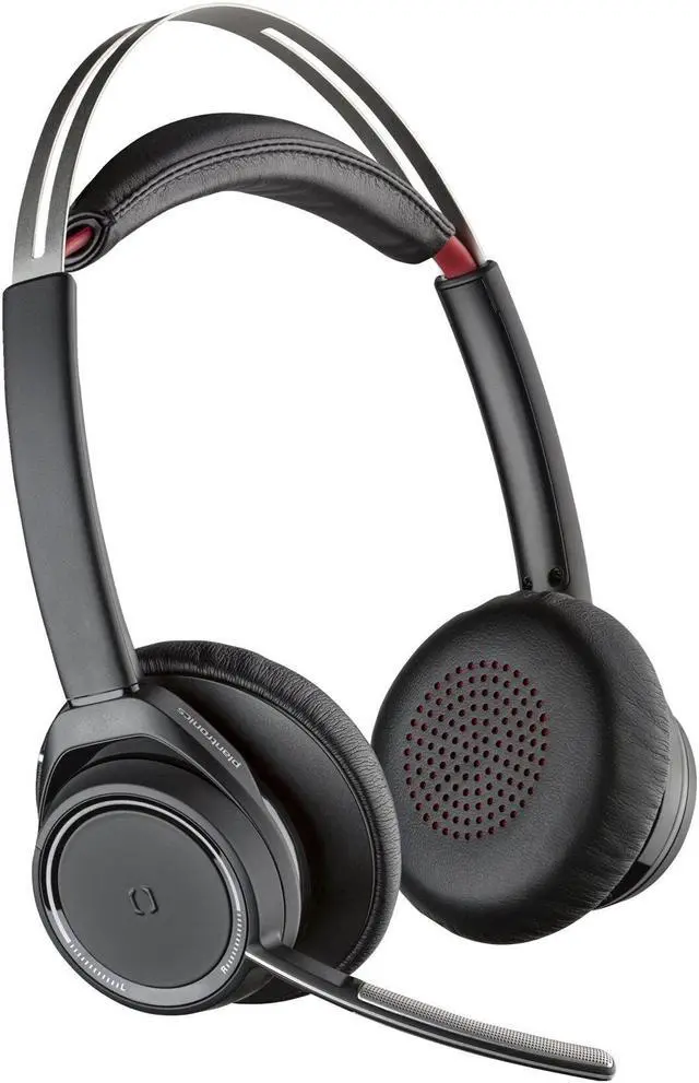 Alt view image 4 of 6 - Hp Poly Headsets Voyager Focus B825 UC Headset Google Assistant, Siri Stereo USB Type A Wired/Wireless Bluetooth Model 7F0J1AA