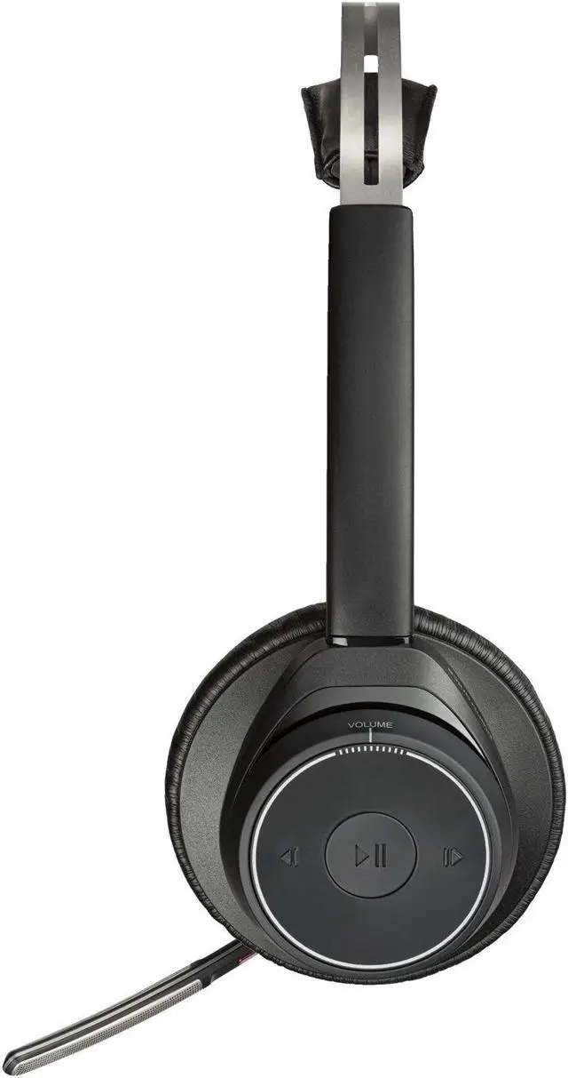 Alt view image 3 of 7 - Hp Poly Headsets Voyager Focus B825-M Headset Microsoft Teams Certification Stereo USB Type A Wired/Wireless - Bluetooth Model 7F0J2AA