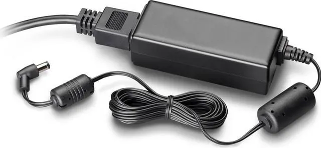 Main image of HP Poly Voice Poly 25W Power Supply Black  120 V AC Input  48 V DC Output 25 W Model 86P04AA#ABA