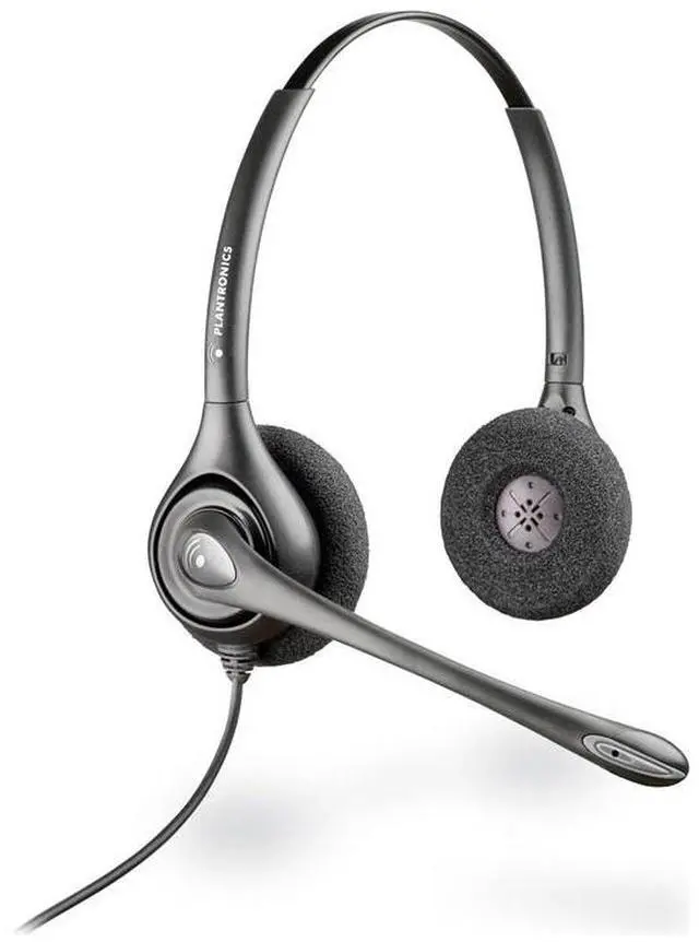 Main image of HP Poly SupraPlus H261N Stereo Binaural Wired On-ear Headset +Pouch TAA (7S444AA) Black