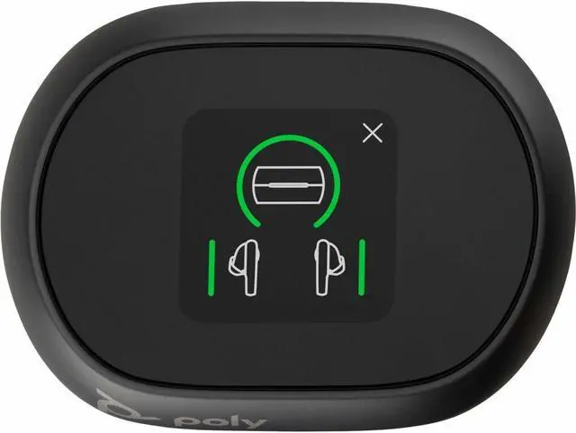 Alt view image 3 of 10 - Poly Voyager Free 60+ UC M Carbon Black Earbuds +BT700 USB-C Adapter +Touchscreen Charge Case (7Y8H0AA)