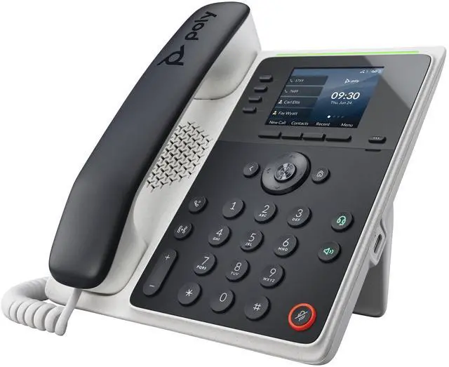 Main image of HP Poly Edge E220 IP Phone and PoE enabled, Desktop and Wall Mountable Phone - 2 x Network RJ-45 PoE Ports Model | 82M87AA