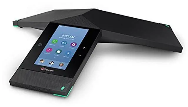 Main image of HP Poly Trio IP Conference Station Corded/Cordless Bluetooth, Wi-Fi, NFC Black Model 849A7AA#AC3