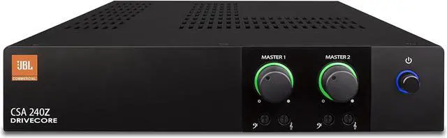 Main image of Harman JBL Commercial CSA 240Z Amplifier - 80 W RMS - 2 Channel - 0.5% THD - 20 Hz to 20 kHz - 50 W - Ethernet Model NCSA240Z-U-US