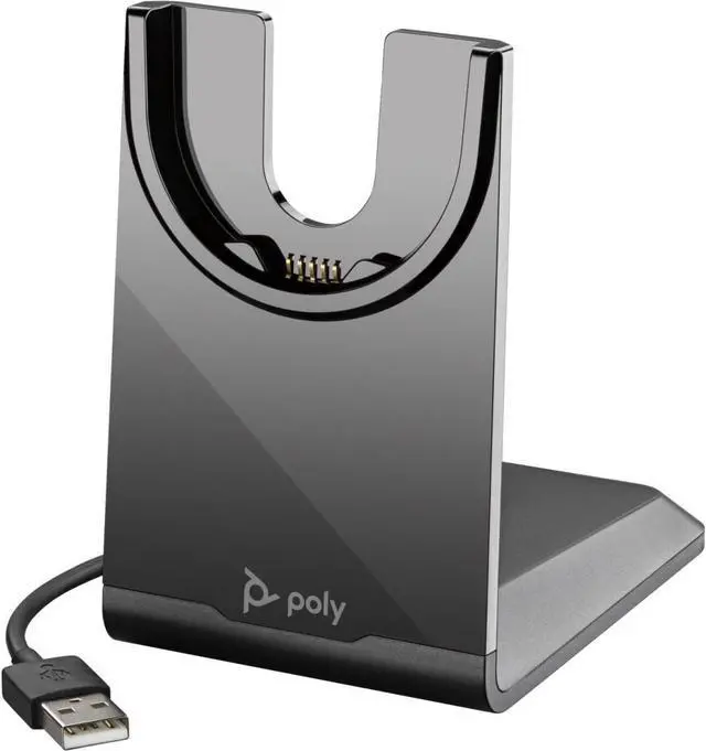 Main image of HP Poly 783R6AA USB-A Charging Stand for Focus 2 and Voyager 4300 UC Series headsets